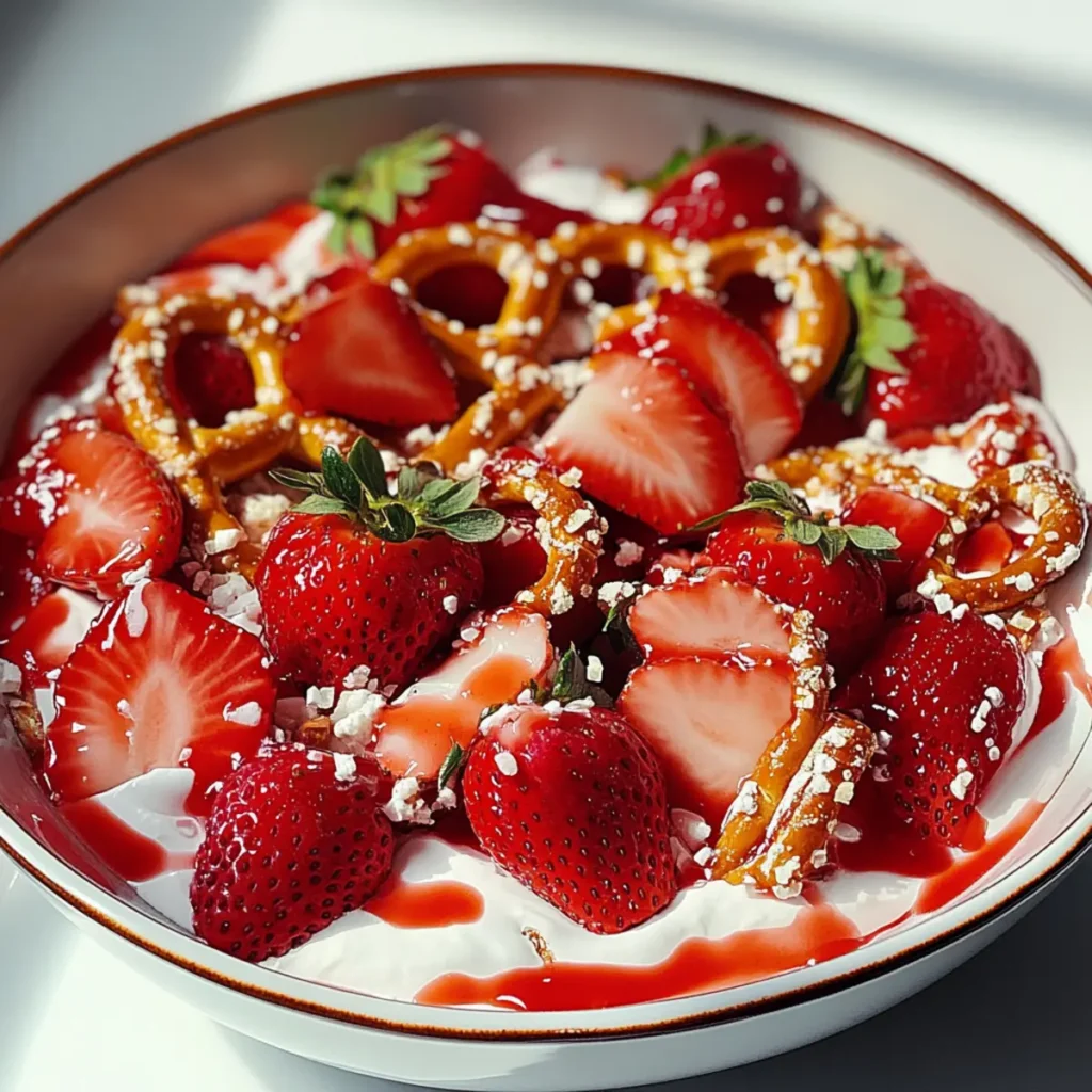Judy's Strawberry Pretzel Salad