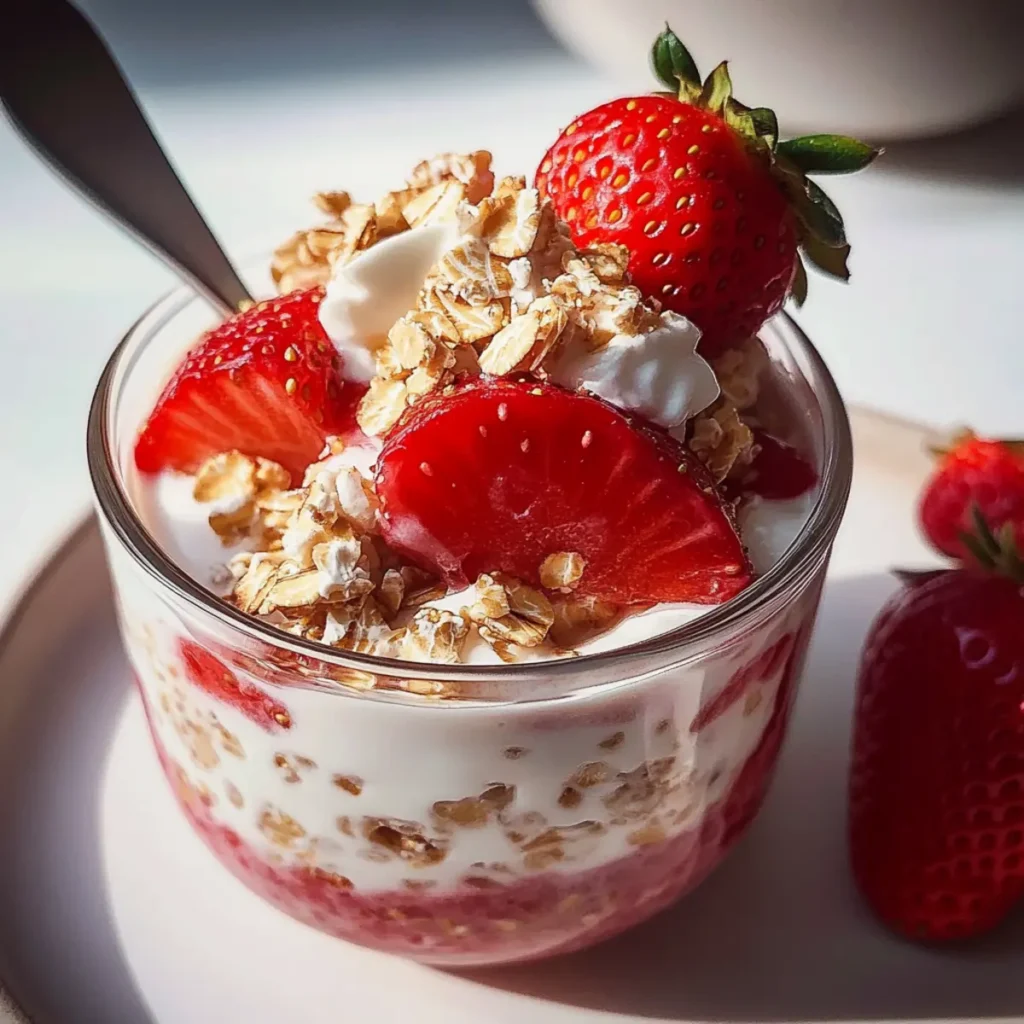 Strawberry Cheesecake Overnight Oats