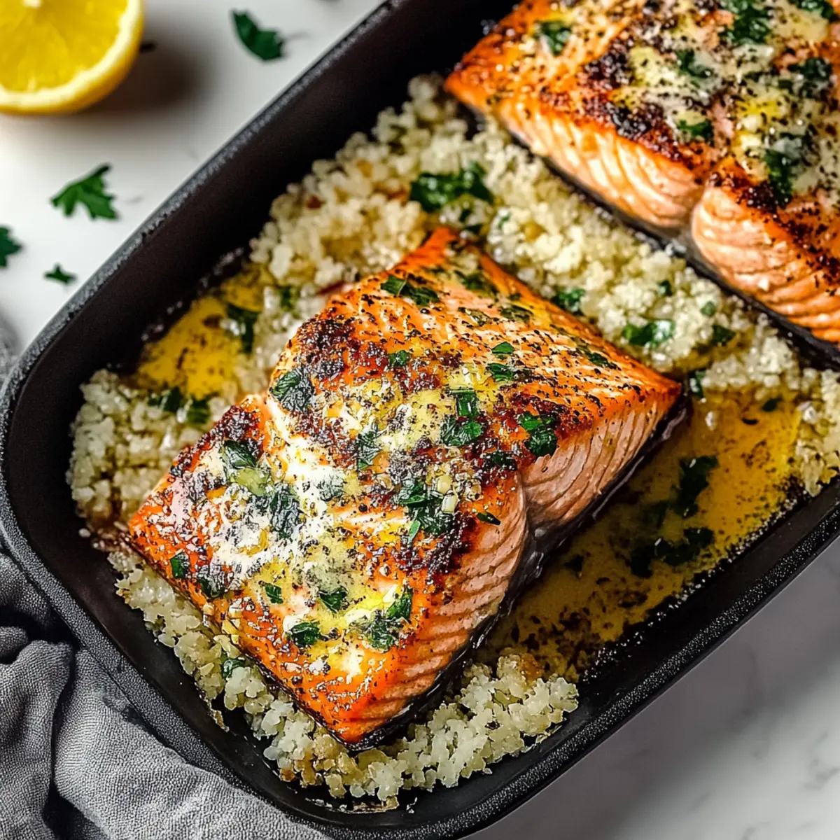 Oven Baked Garlic Butter Salmon