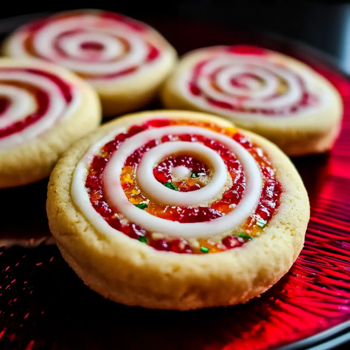 Valentine's Raspberry Pinwheel Cookies