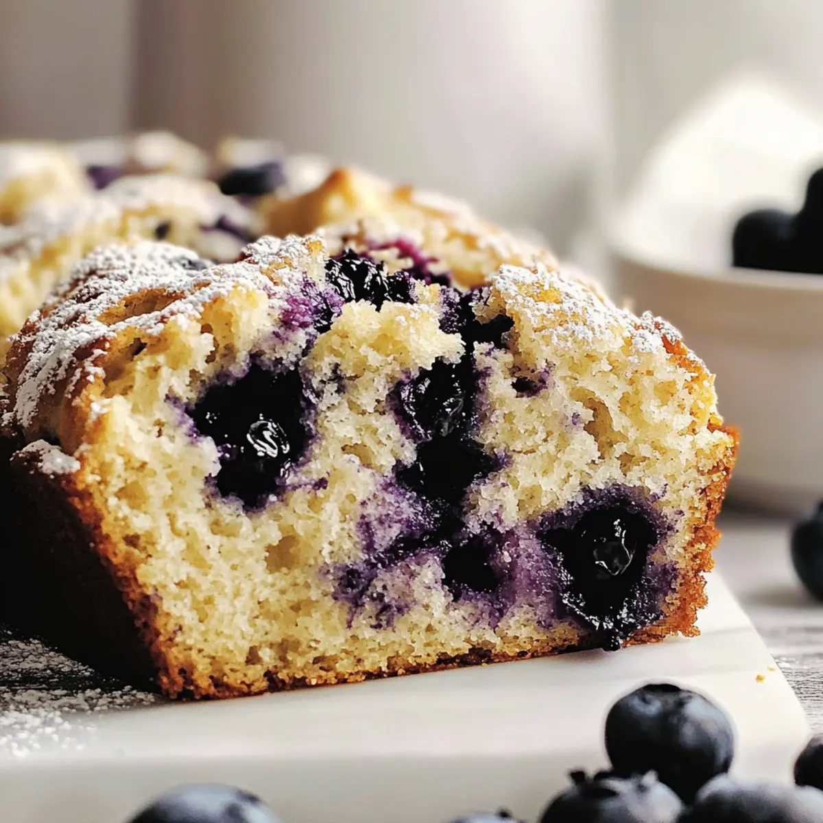 Easy Sourdough Blueberry Bread