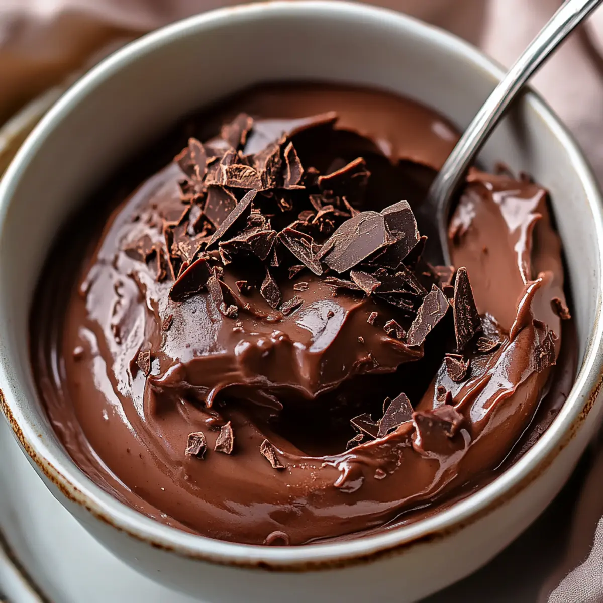 VALENTINE’S DAY Dark Chocolate Pudding (No-Bake Dessert)