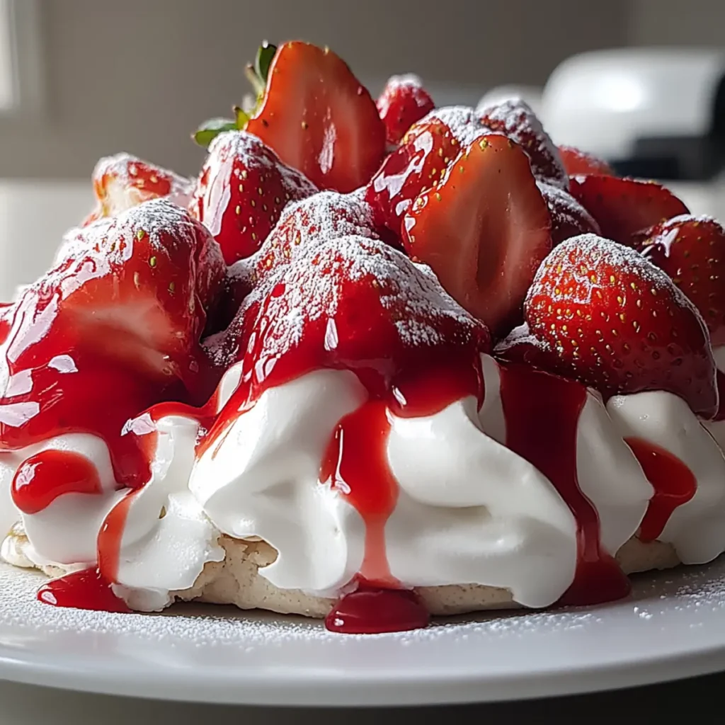 Strawberry Pavlova