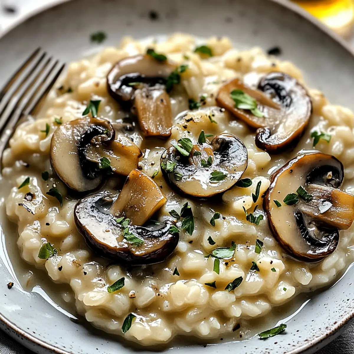 VALENTINE’S DAY Mushroom Risotto (Romantic Dinner for Two)