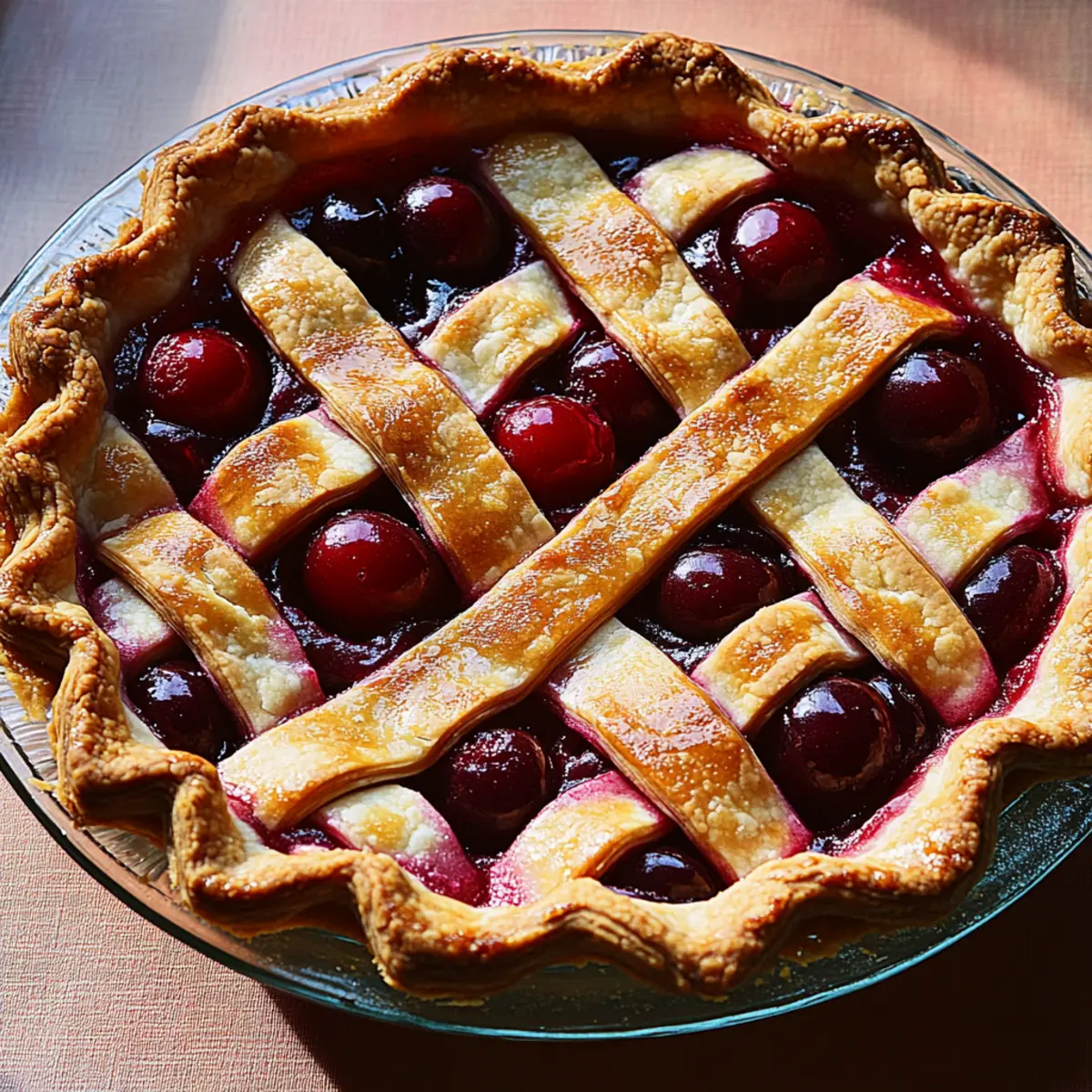 Cherry Pie With Lattice Crust