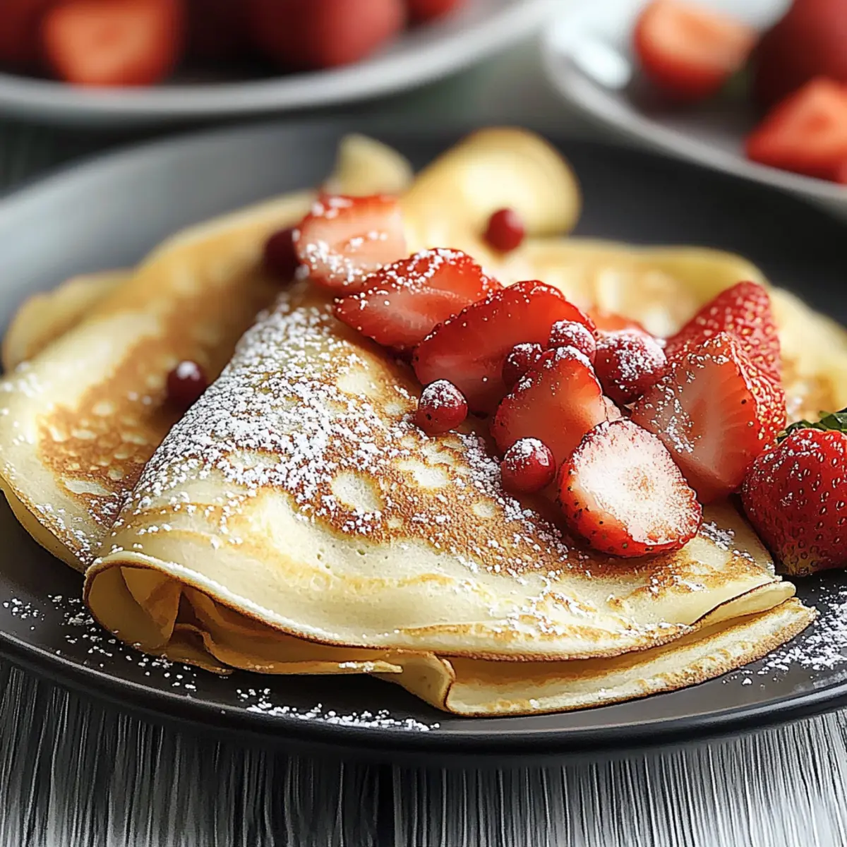 Strawberry Crepes
