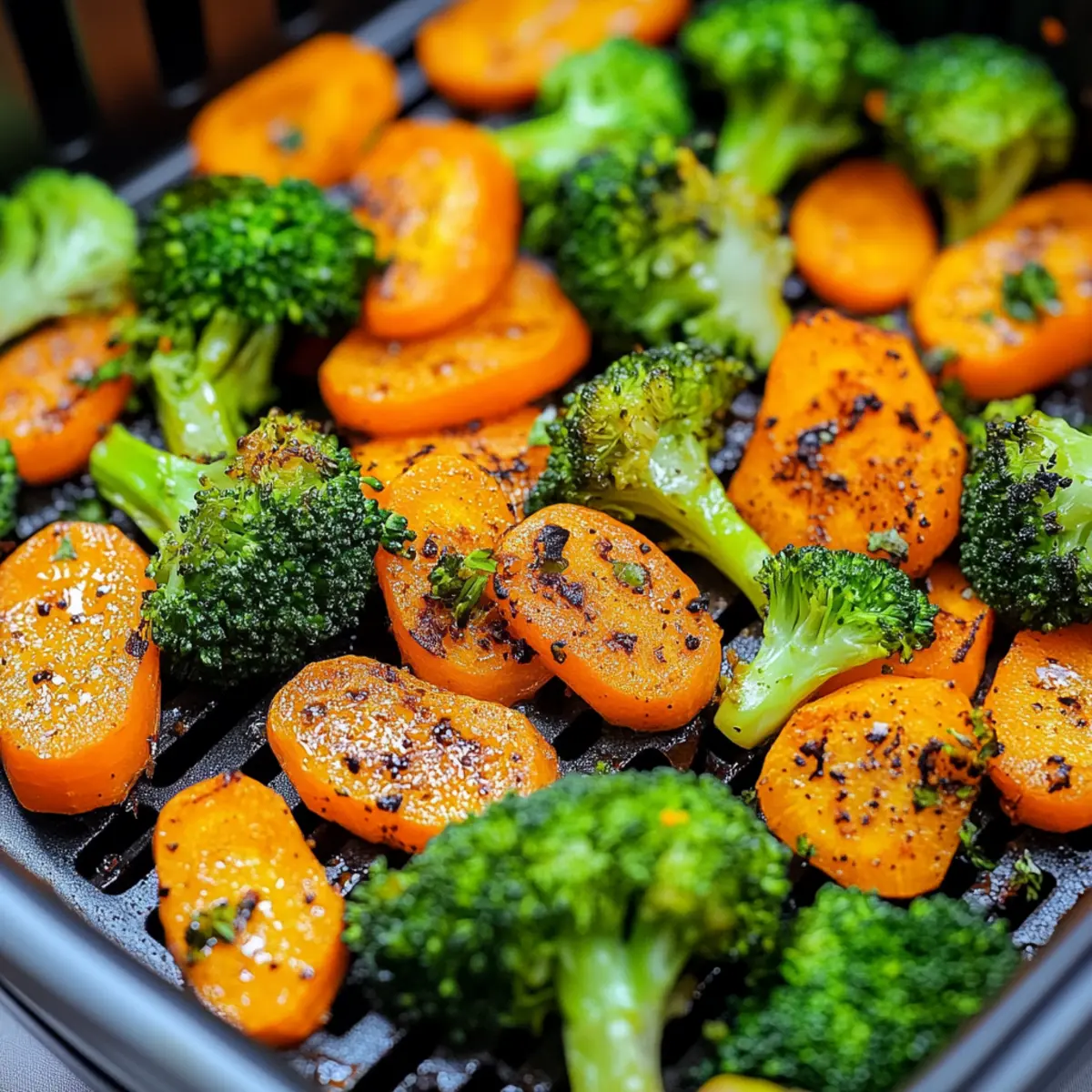 Air Fryer Broccoli and Carrots