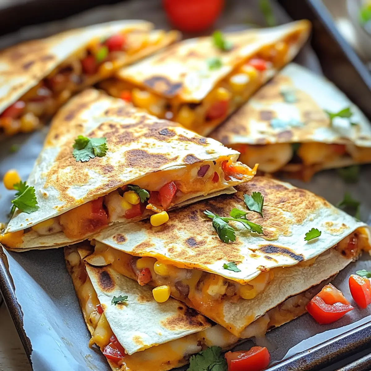 SUPER BOWL Easy Sheet Pan Quesadillas (Quick Party Food)
