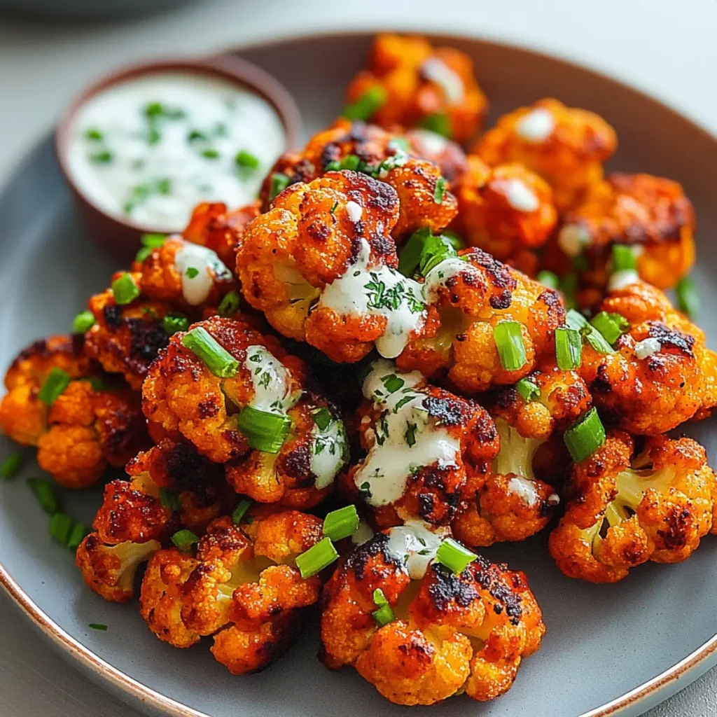 SUPER BOWL Vegan Buffalo Cauliflower Wings