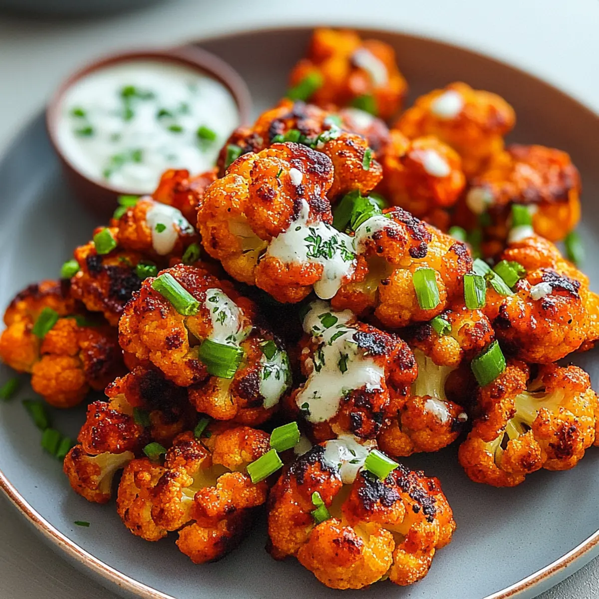 SUPER BOWL Vegan Buffalo Cauliflower Wings