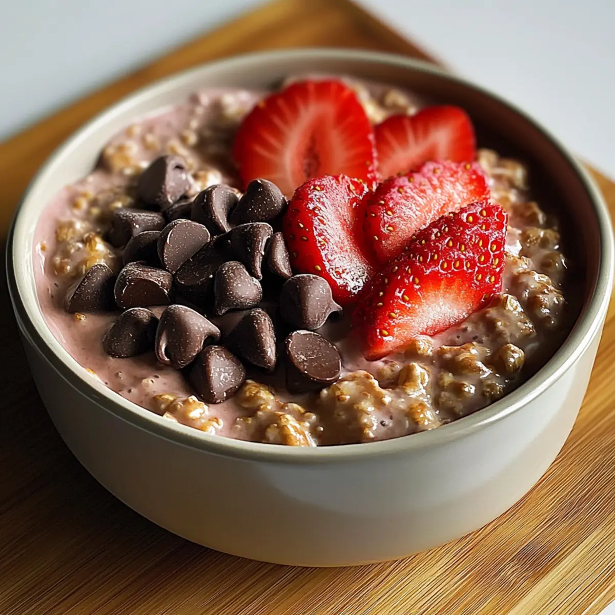 Chocolate Strawberry Overnight Oats