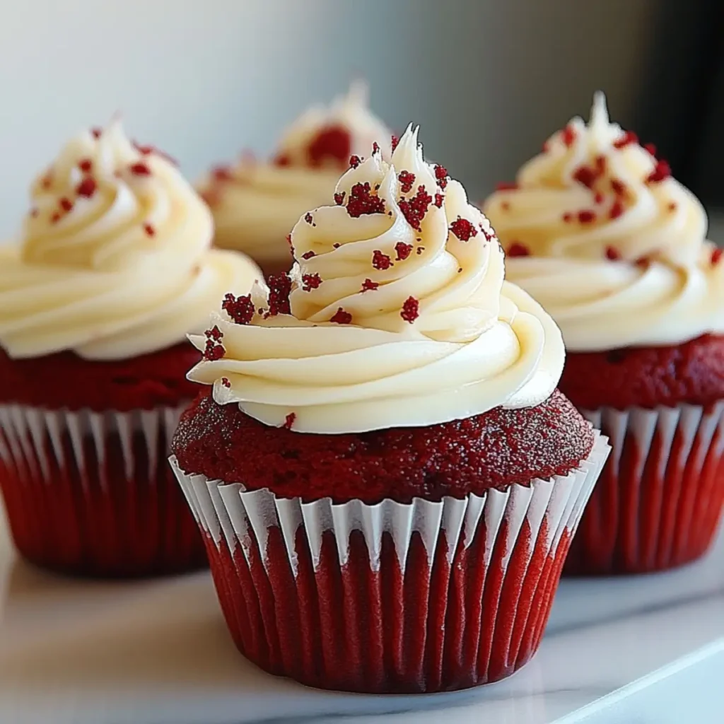 VALENTINE’S DAY Red Velvet Cupcakes (Soft & Moist)