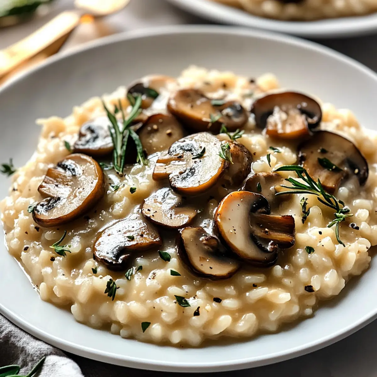 Creamy VALENTINE’S DAY Mushroom Risotto