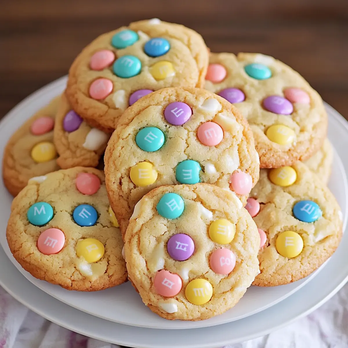 Irresistible M&M Bunny Cookies