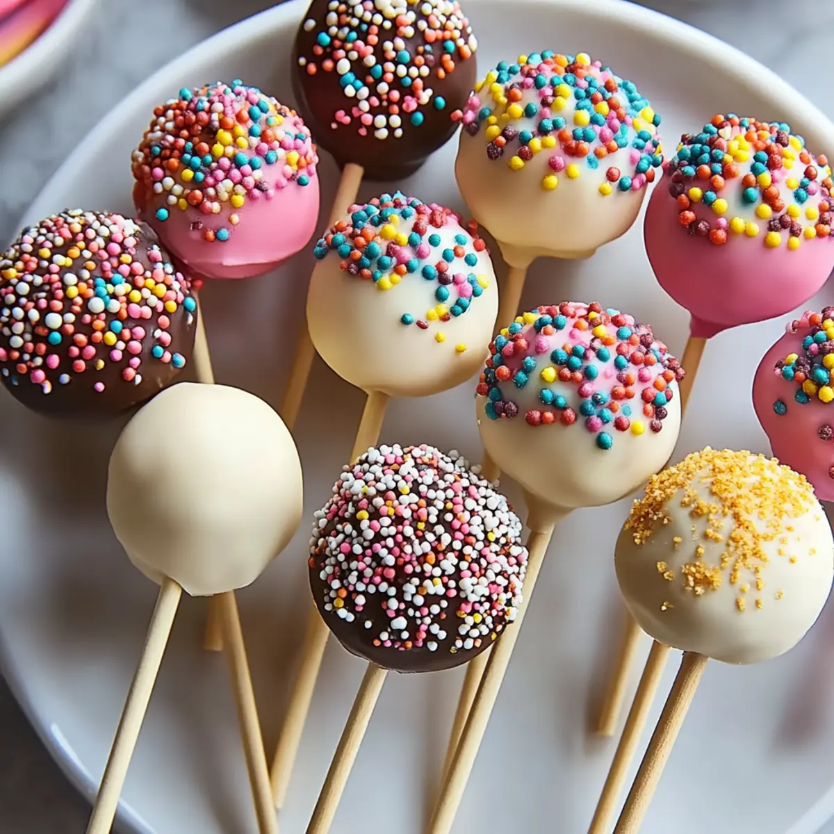 Summer Homemade Cake Pops