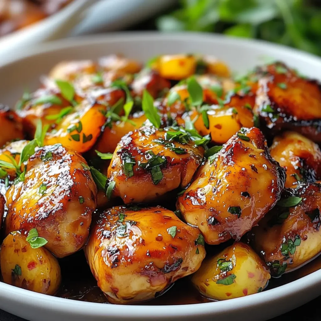 Baked Chicken with Savory Sweet Sauce