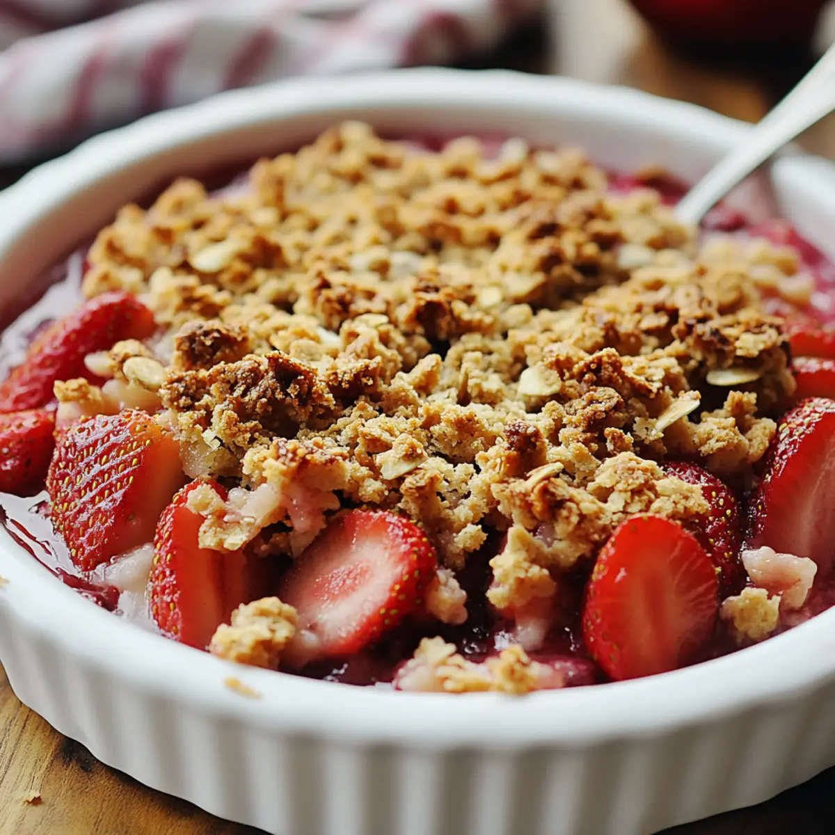 Strawberry Rhubarb Crisp