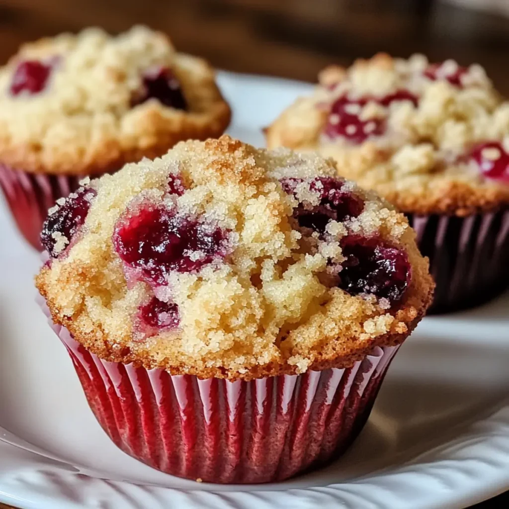 Cherry Cobbler Muffins