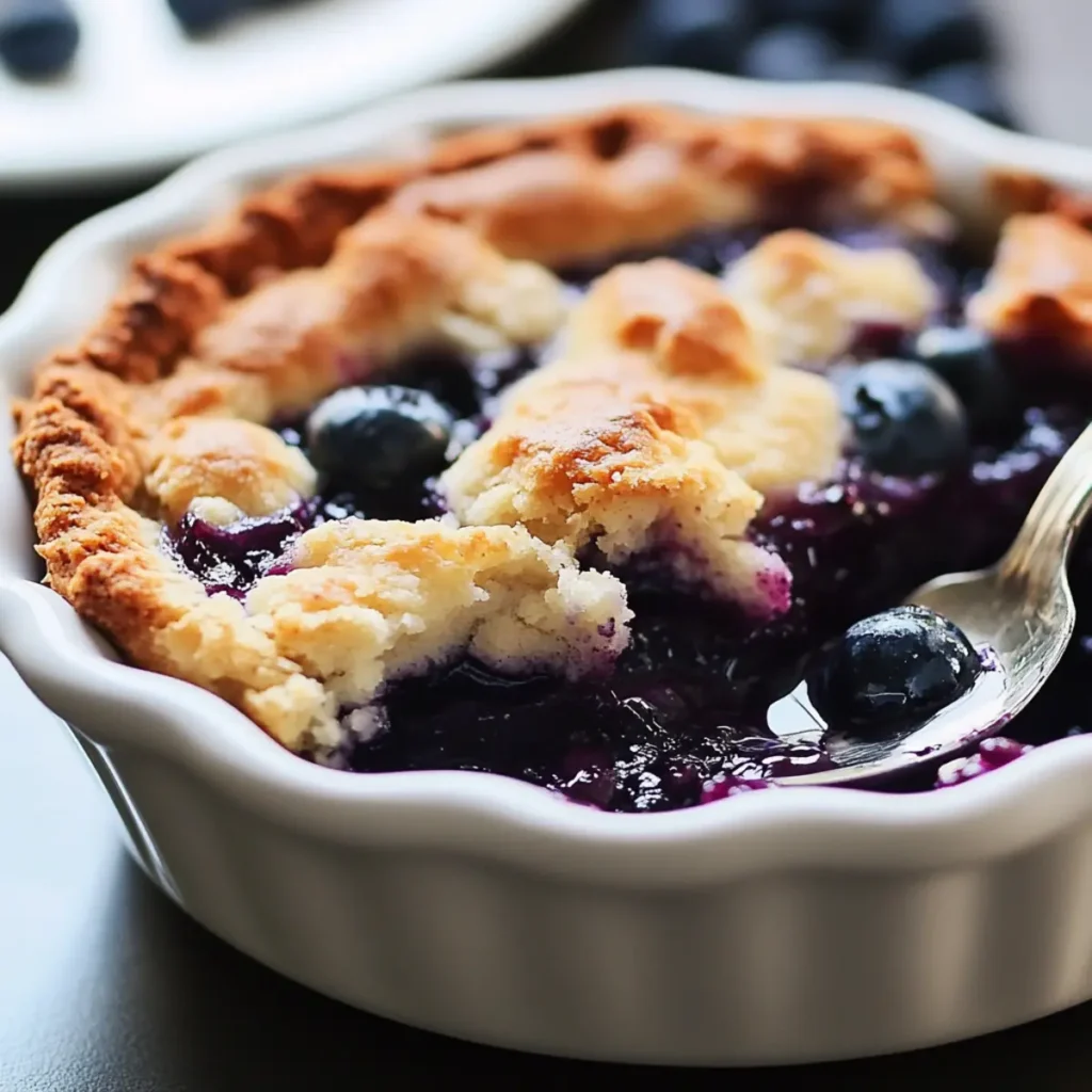 Blueberry Cobbler For Two